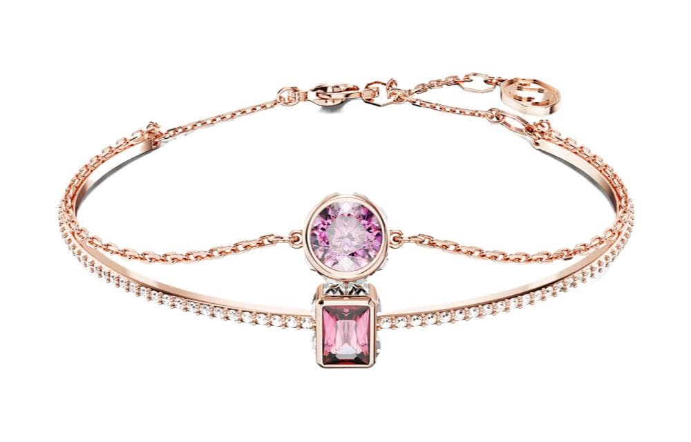 Браслет Swarovski Chroma Розовое Золото Тон Покрытие Браслеты Женские Розовое Золото - изображение 2