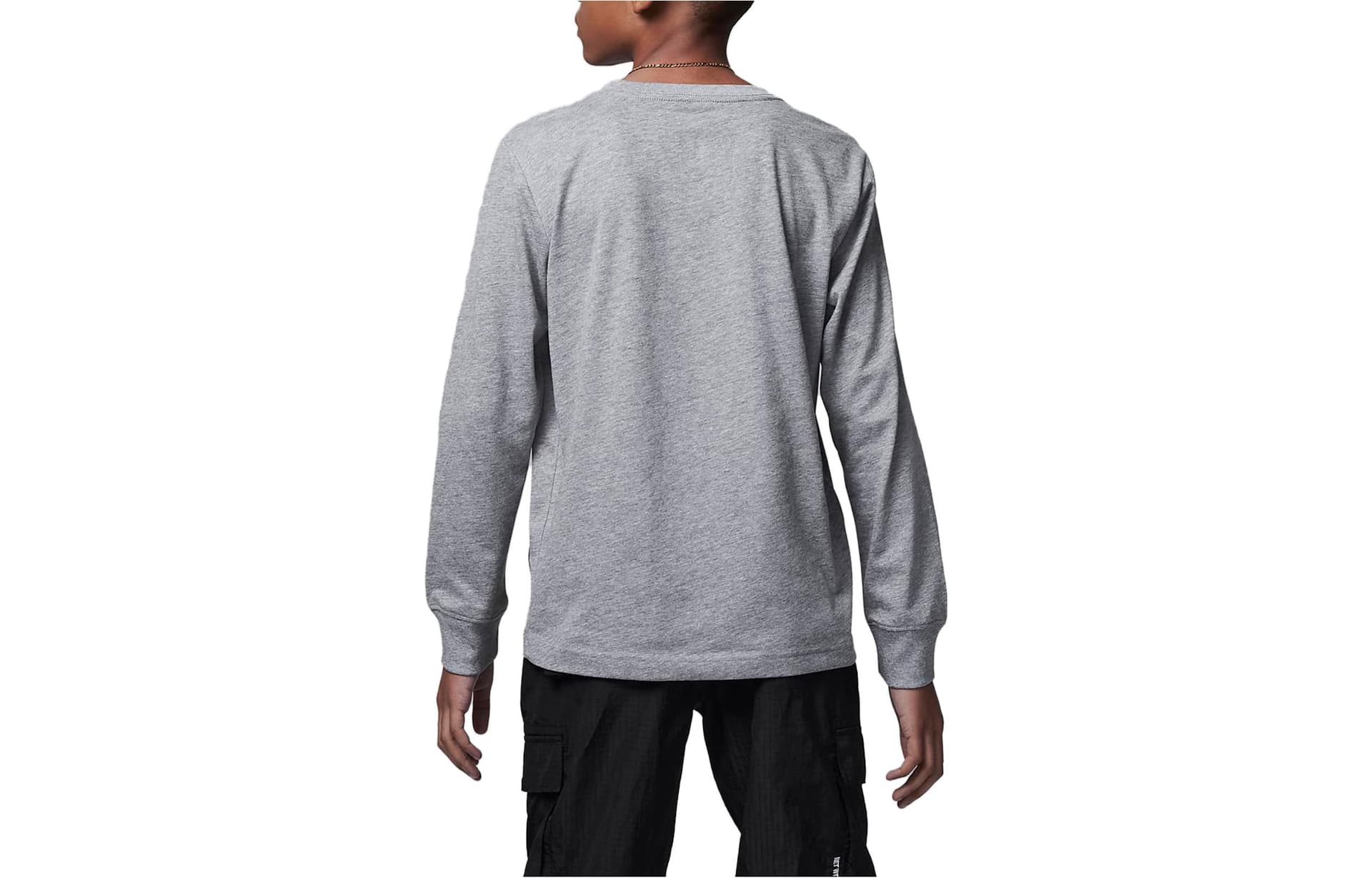 Футболка Jordan T-shirt Practice Flight Принт с буквами Повседневный Длинный рукав Грейдж Детский - изображение 2