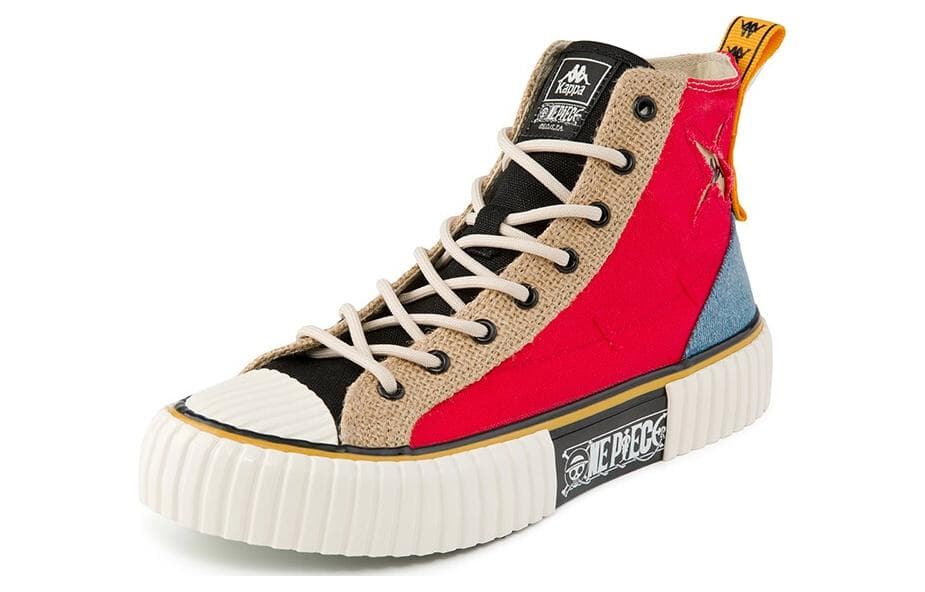 Кеды Kappa One Piece Luffy High Vulcanized Shoes Red Blue Brown - изображение 3