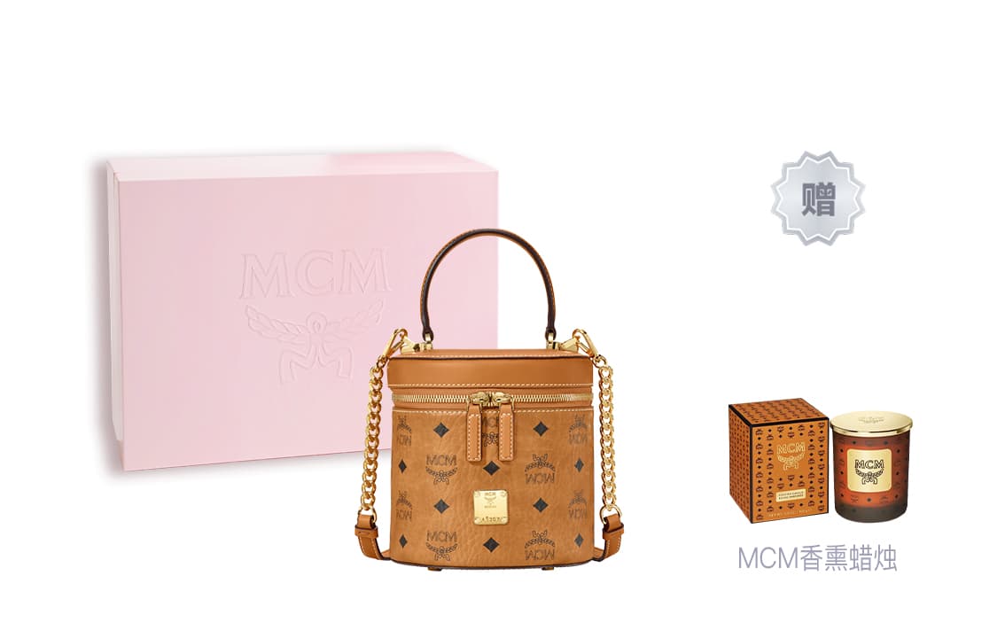 Сумка MCM Visetos Cylinder Bag Small Cognac - изображение 7
