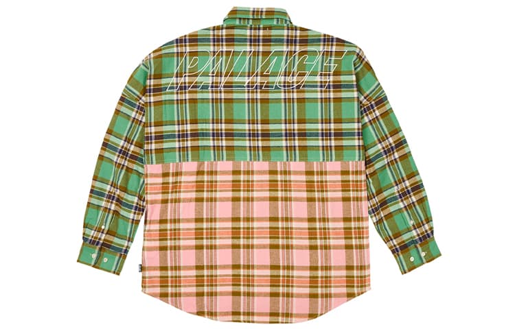 Рубашка PALACE FW23 CHECKMATE DROP SHOULDER SHIRT Унисекс Зеленый - изображение 2