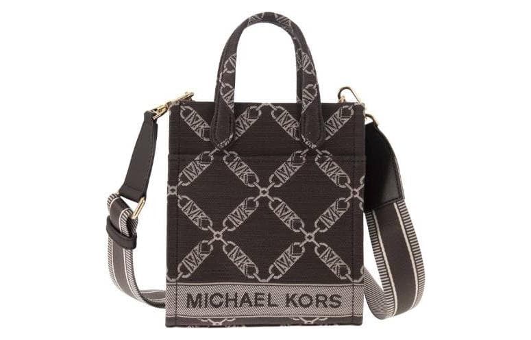 Сумка MICHAEL KORS GiGi Хлопок Волокно Через плечо Одно плечо Сумка Мини-версия Женская Коричневый - изображение 1
