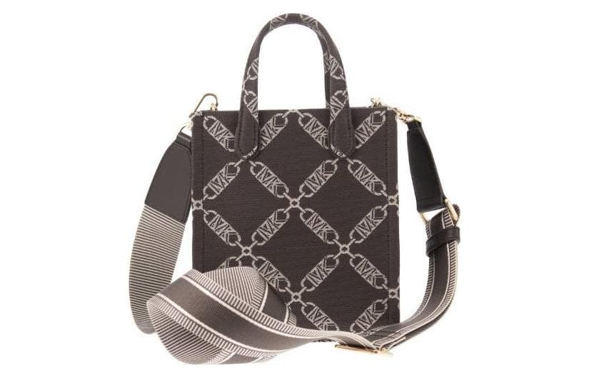Сумка MICHAEL KORS GiGi Хлопок Волокно Через плечо Одно плечо Сумка Мини-версия Женская Коричневый - изображение 4
