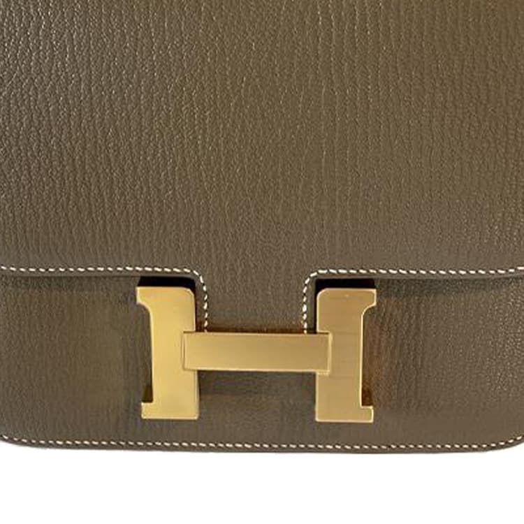 Сумка через плечо HERMES Constance 19 Mini Mysore 18 Etoupe - изображение 5