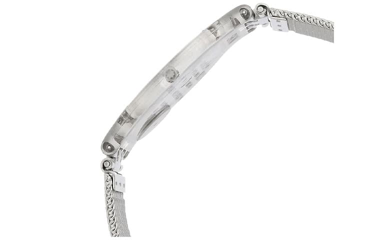 Часы Swatch Quartz Механизм Унисекс Часы 34 мм Серебристый Циферблат Пластиковый Корпус Часов Нержавеющая Стальная Ремешок - изображение 4
