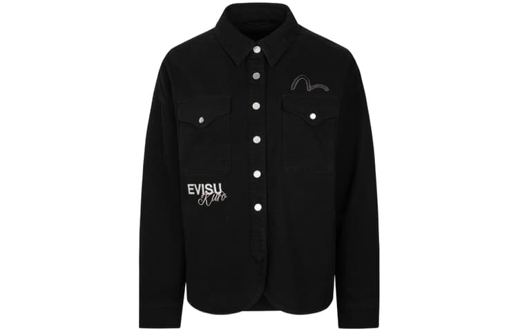 Куртка EVISU Черные Женские Куртки - изображение 2