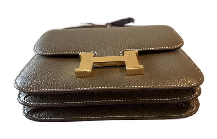 Сумка через плечо HERMES Constance 19 Mini Mysore 18 Etoupe - изображение 4