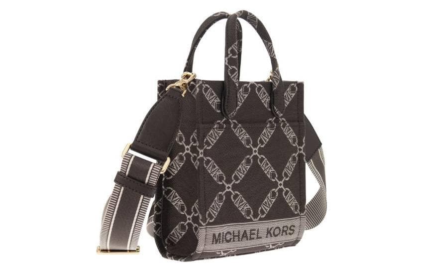 Сумка MICHAEL KORS GiGi Хлопок Волокно Через плечо Одно плечо Сумка Мини-версия Женская Коричневый - изображение 2