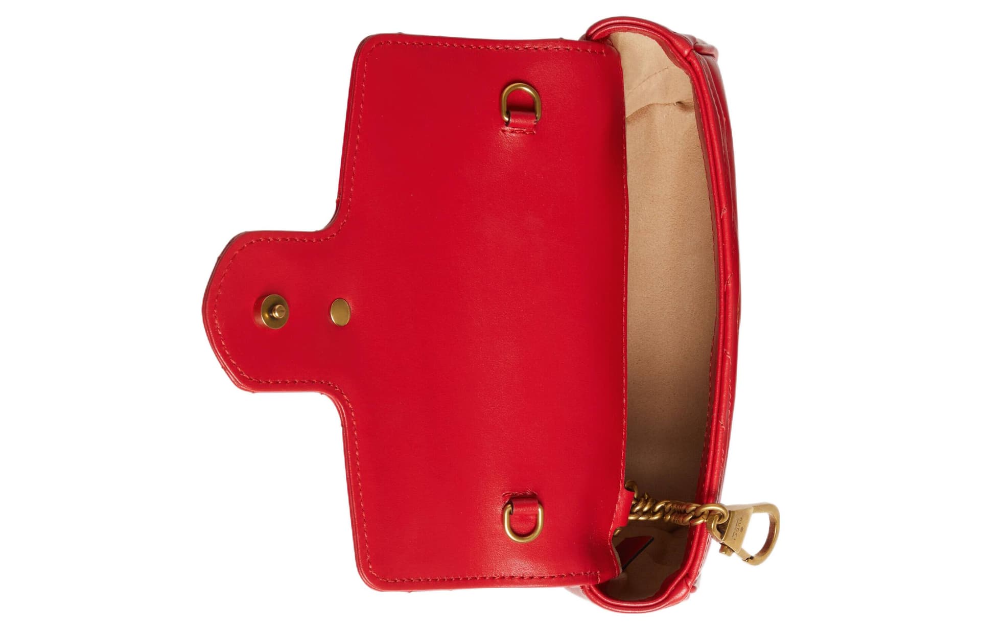 Сумка через плечо Gucci Marmont Mini Red - изображение 7