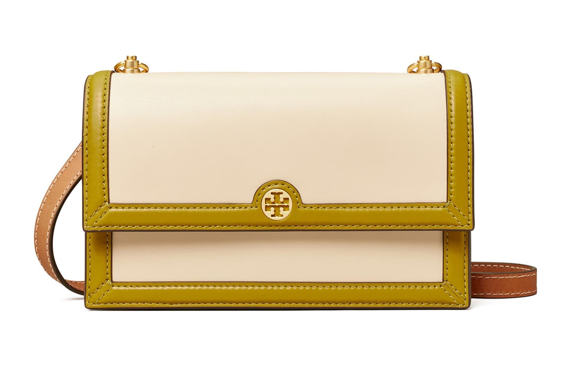 Мини-сумка Tory Burch Tory Burch Кожа Конверт Сумка Аккордеонная Сумка Сумка через плечо Мини Женский - изображение 2