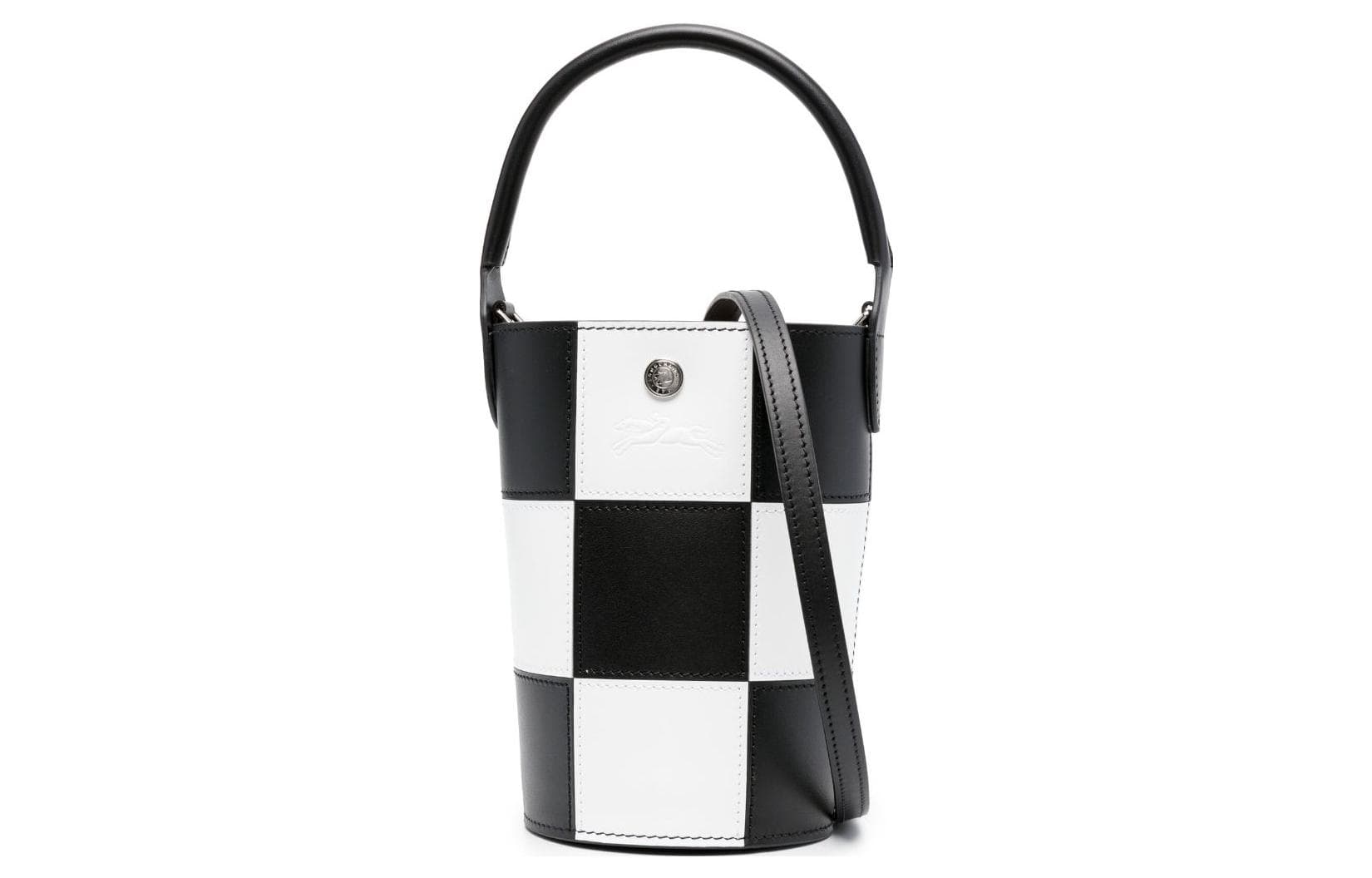 Сумка LONGCHAMP Épure Телячья кожа Ведрообразная сумка Сумка Сумка через плечо Сумка через плечо Мини Женский Черный Белый - изображение 1