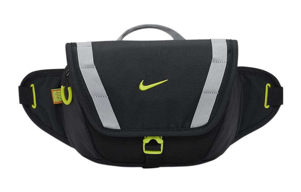 Поясная сумка Nike Ткань На одно плечо Поясная сумка (бандана) Обычный (стандартный) Унисекс Черный серый - изображение 1