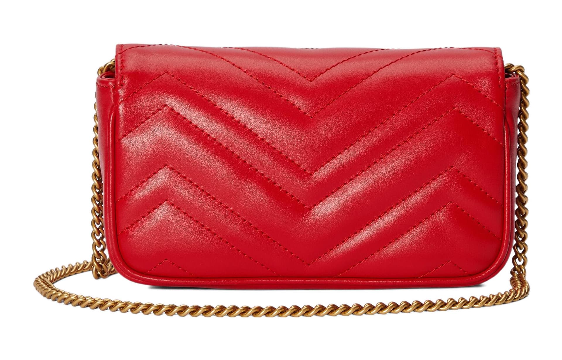 Сумка через плечо Gucci Marmont Mini Red - изображение 4