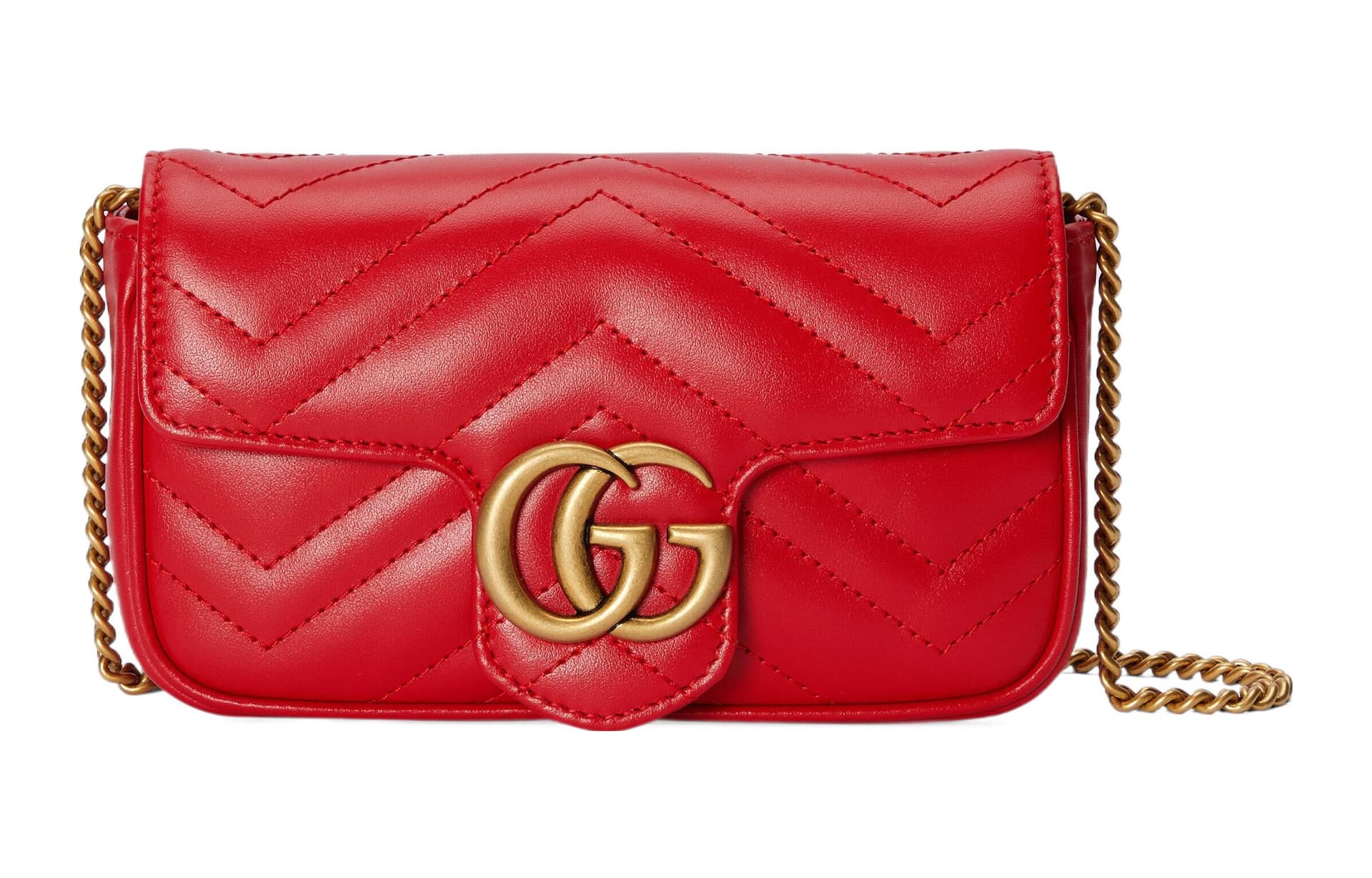 Сумка через плечо Gucci Marmont Mini Red - изображение 1