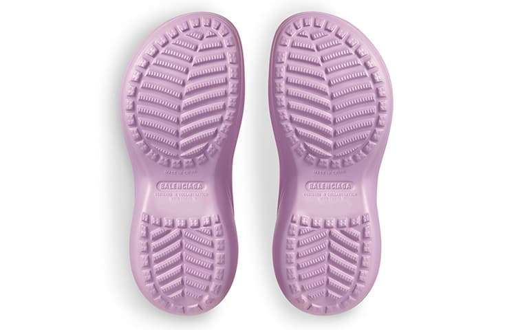 Сандалии Balenciaga Crocs Домашние тапочки с резиновым покрытием женские фиолетовые - изображение 6