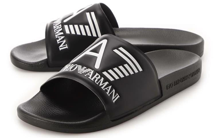 Сандалии Emporio Armani EA7 Black Slides - изображение 3