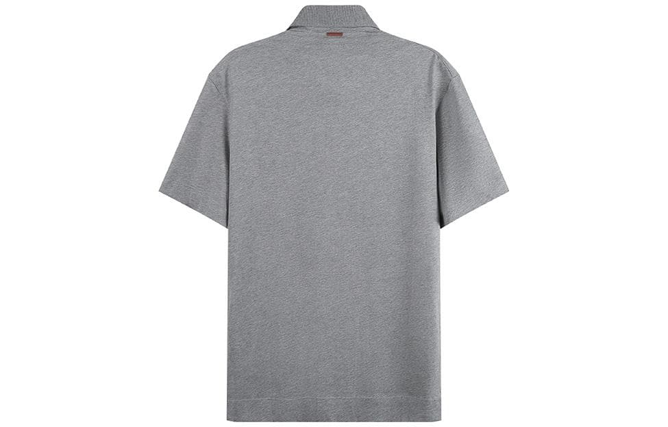 Поло Ermenegildo Zegna Gray Men's Polo - изображение 2