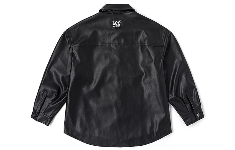 Lee Xline FW23 Кожаная Куртка Женская Черная - изображение 2
