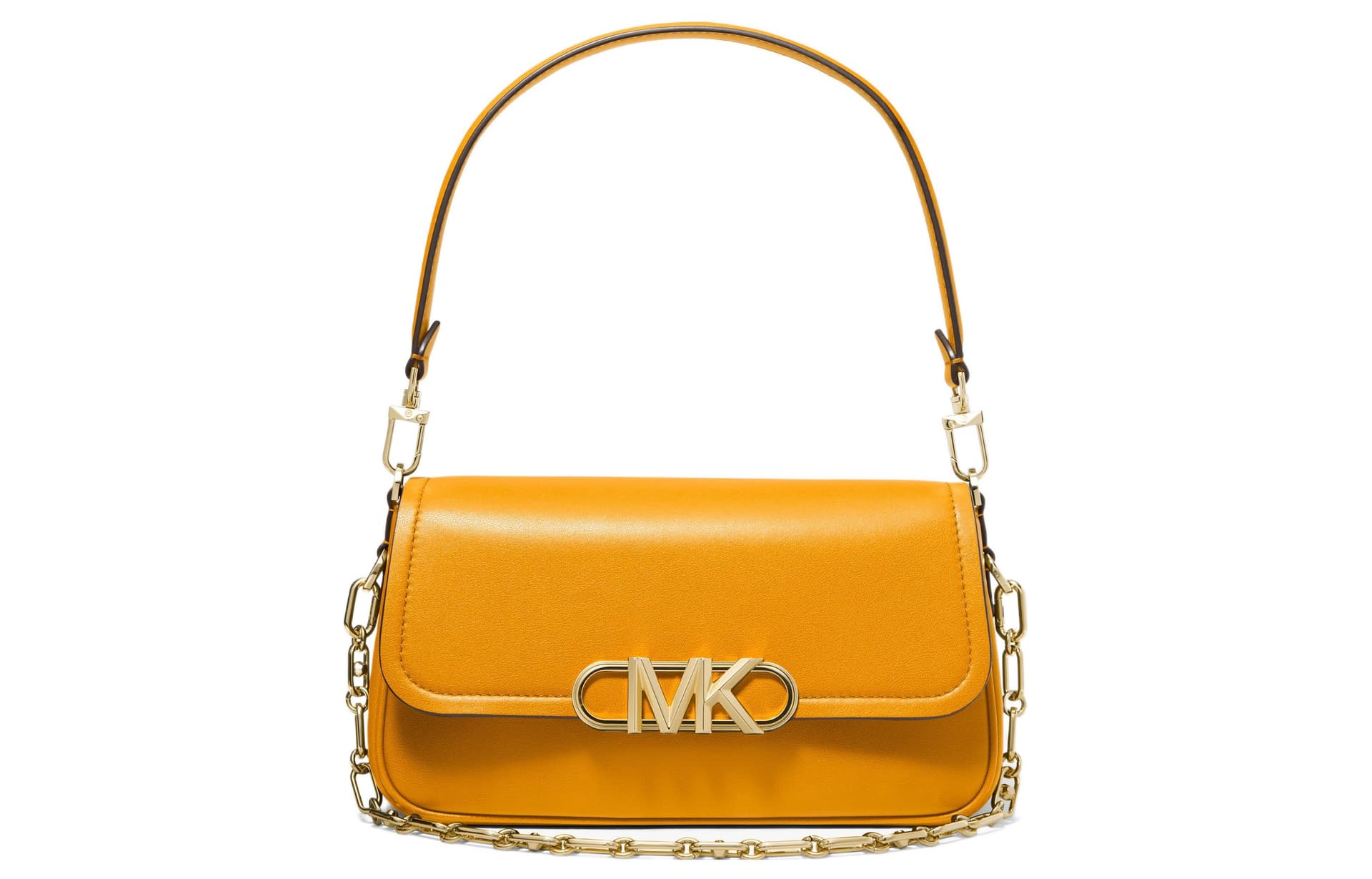 Сумка MICHAEL KORS Паркер Коровья кожа Конверт Сумка Сумка Сумка через плечо Средняя Женская Шафран - изображение 1