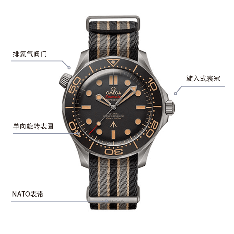 Часы OMEGA Seamaster 007 Edition 42mm Brown Dial - изображение 5