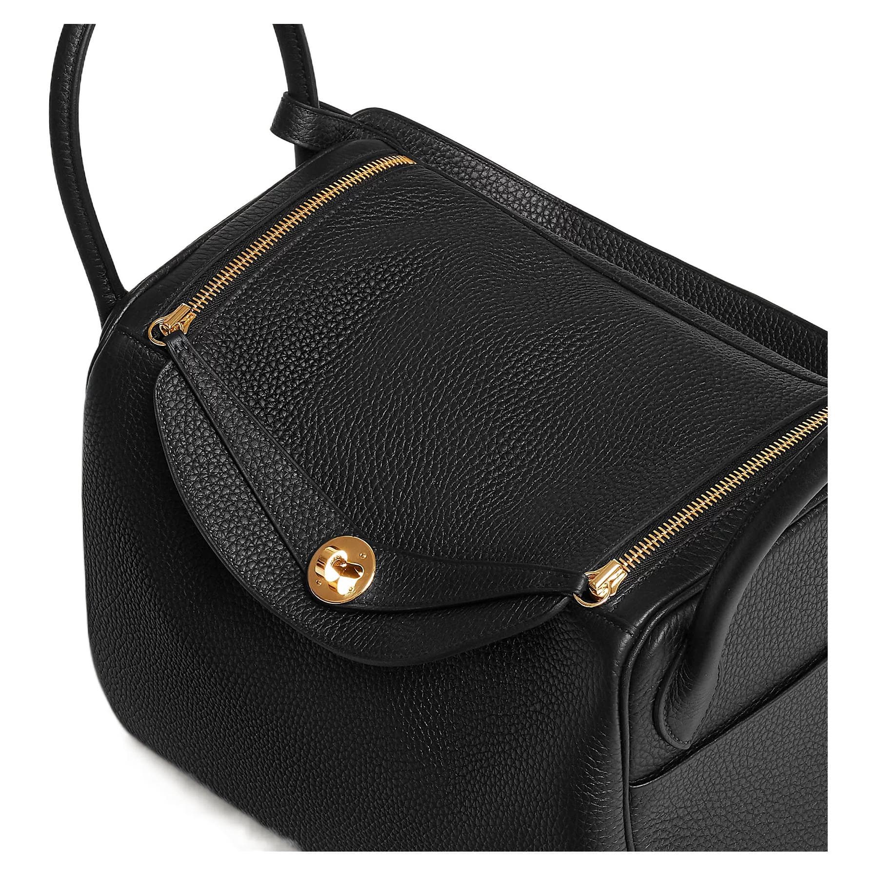 Мини-сумка HERMES Lindy 30 Clemence Noir - изображение 5