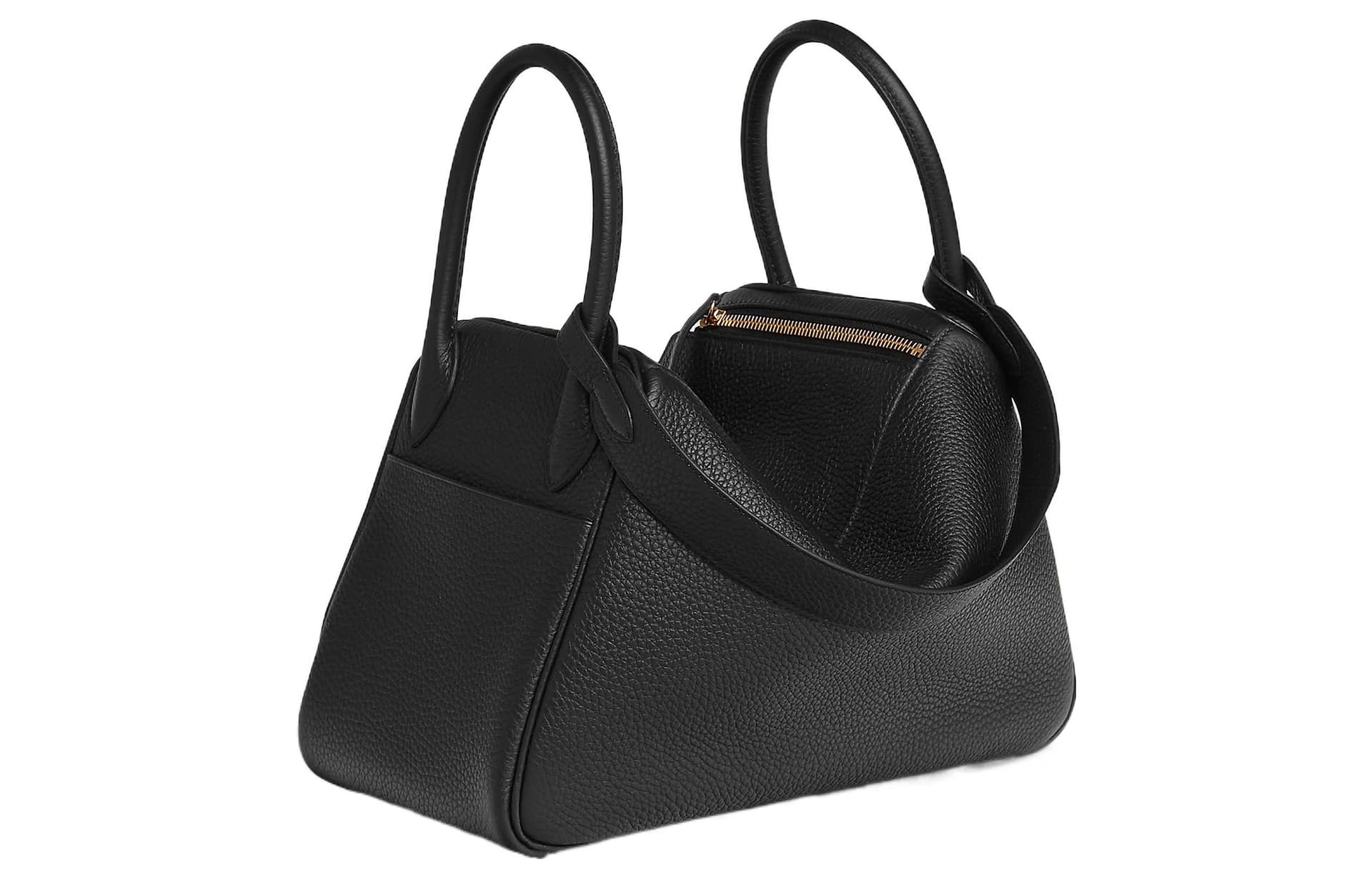 Мини-сумка HERMES Lindy 30 Clemence Noir - изображение 3