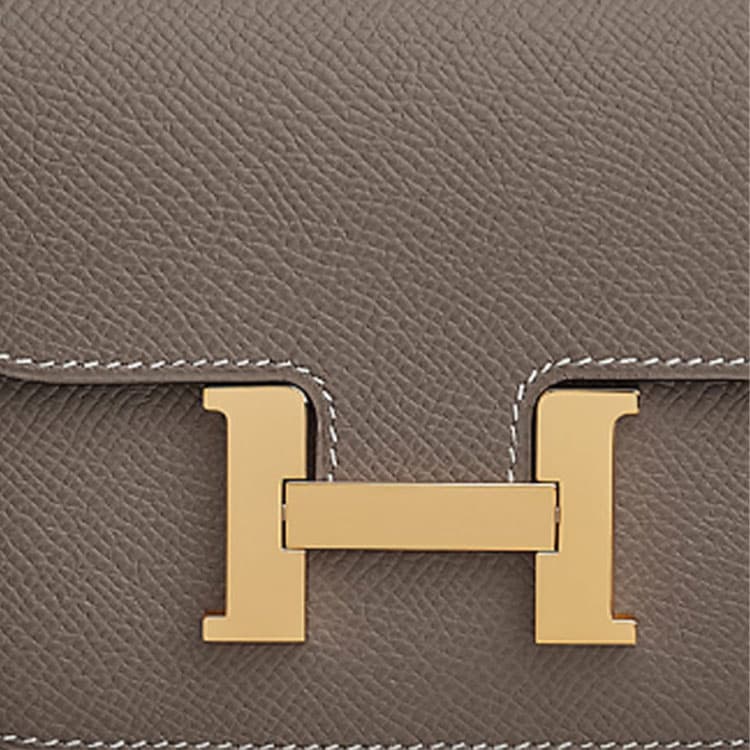 Поясная сумка Hermes Constance Slim Tin Grey - изображение 5