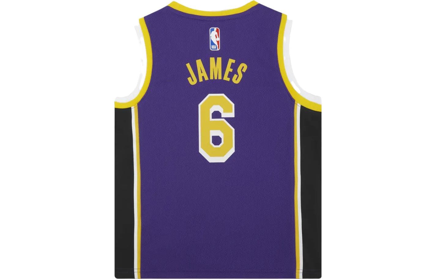 Jordan Детская одежда NBA Jersey Лос-Анджелес Лейкерс Statement Edition Принт с буквами Круглый вырез Без рукавов Детская баскетбольная форма Мальчики Фиолетовый - изображение 2