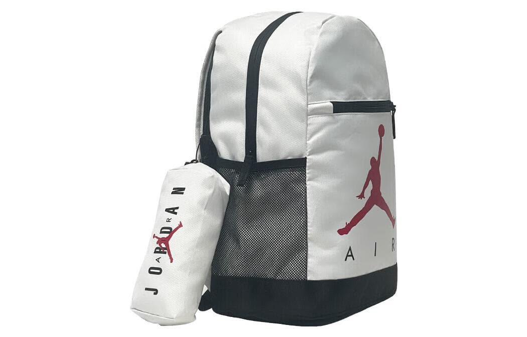 Рюкзак JORDAN BRAND Логотип Ткань Рюкзак Средний Унисекс Белый - изображение 2