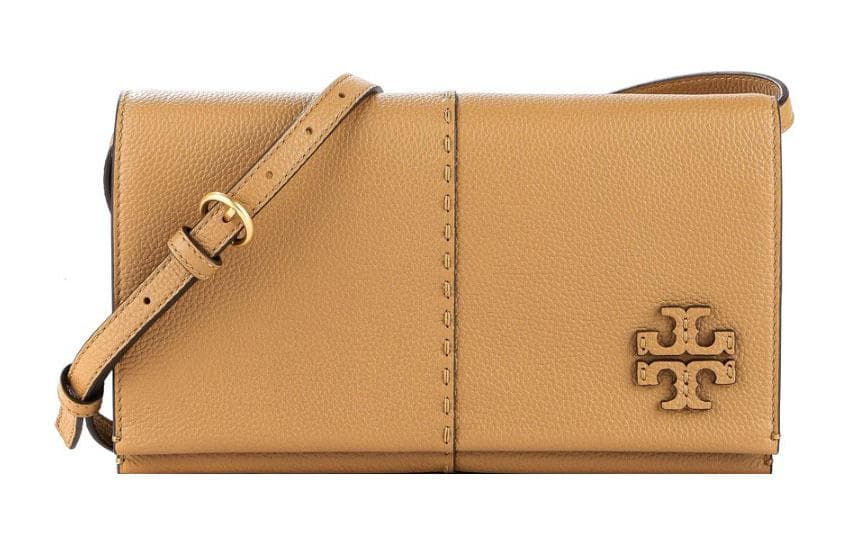 Сумка через плечо Tory Burch Tory Burch McGraw Пескоструйная кожа Сумка через плечо Женская Коричневая - изображение 1
