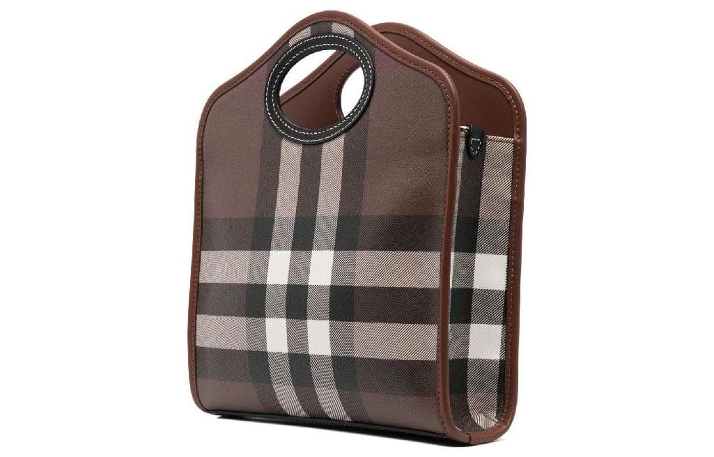 Сумка Burberry Check Pattern Shoulder Bag Brown - изображение 2