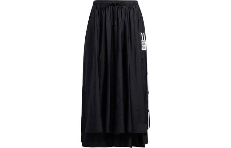 Юбка Adidas Originals ADIBREAK Повседневный Длинный Юбка Japan Version Женские Черный - изображение 2