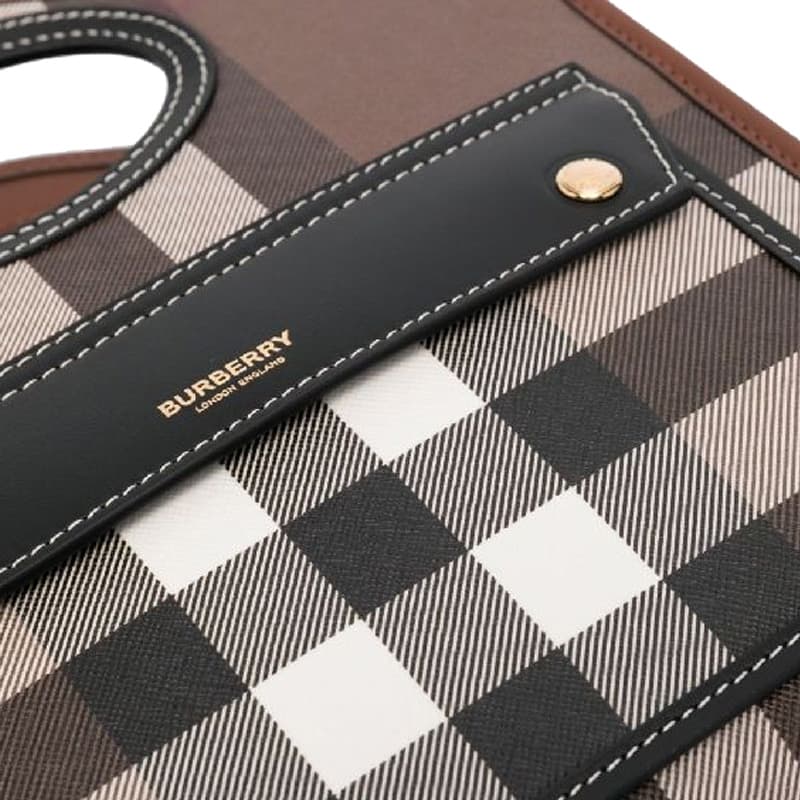 Сумка Burberry Check Pattern Shoulder Bag Brown - изображение 4