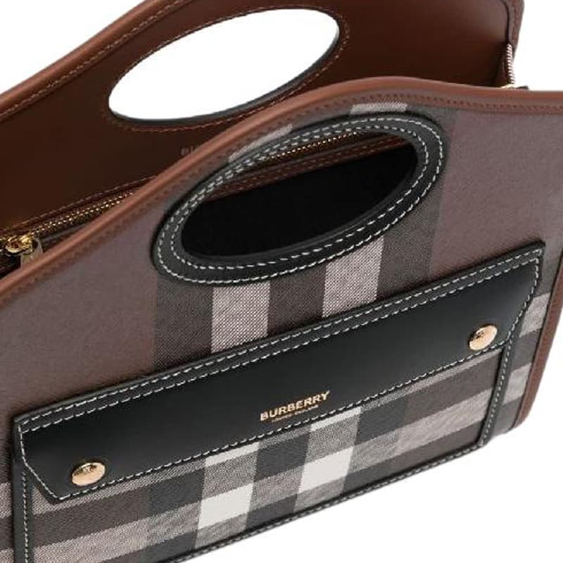 Сумка Burberry Check Pattern Shoulder Bag Brown - изображение 3
