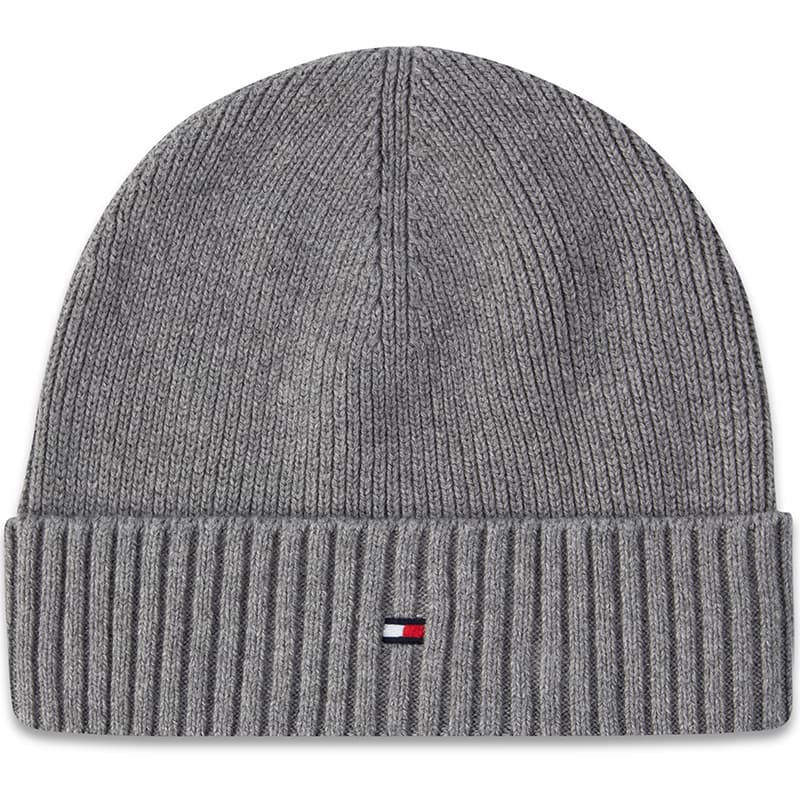 Шапка Tommy Hilfiger Плюш с кольцевым рисунком Хлопок + спандекс Смесь Шапки-бини Мужской Черный - изображение 3