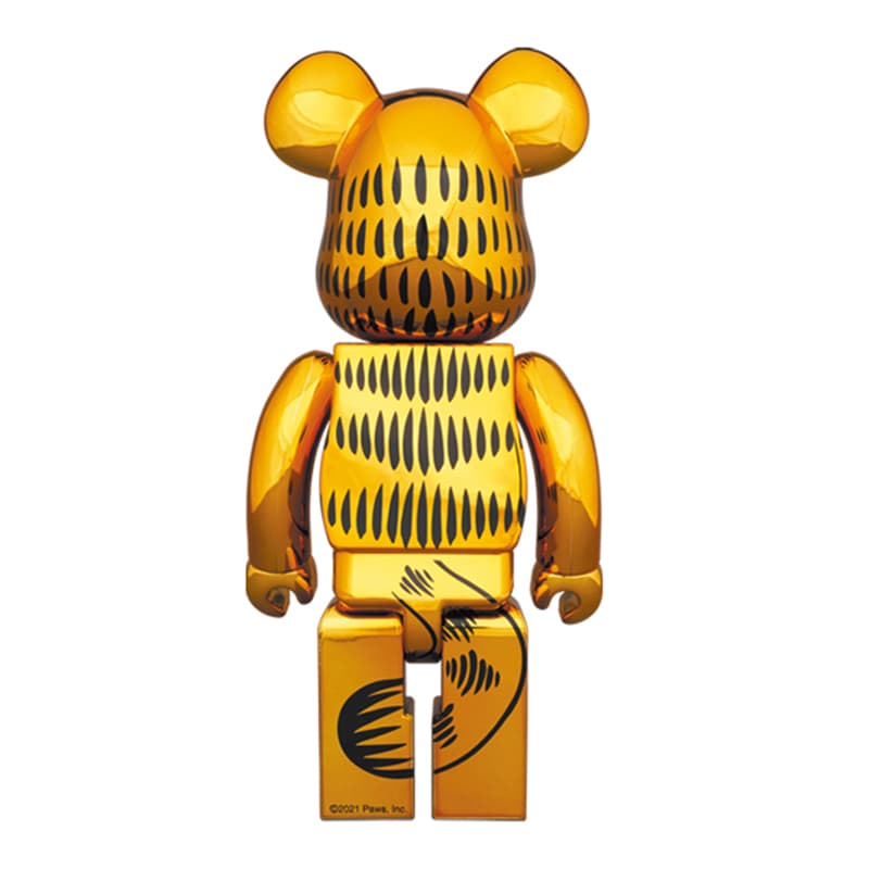 Фигурка BERBRICK GARFIELD GOLD CHROME Ver 1004001000 7cm28cm70cm - изображение 2