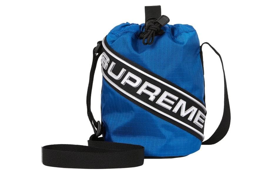 Сумка через плечо Supreme Водонепроницаемая Нейлоновая Сумка через плечо Маленькая Унисекс Синяя - изображение 1