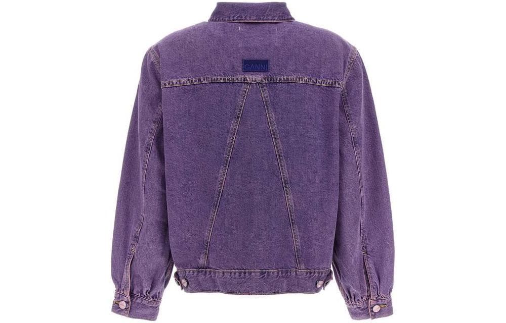 Куртка GANNI Фиолетовые Женские Куртки - изображение 2
