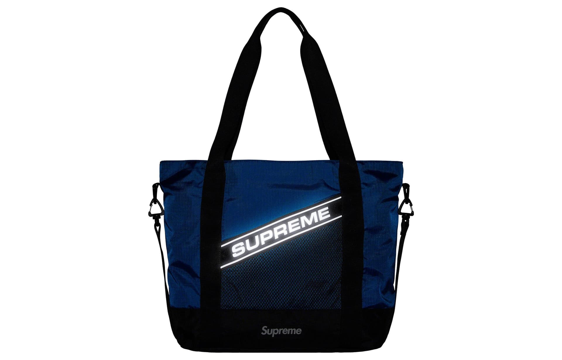 Мини-сумка Supreme Водонепроницаемая Нейлоновая Сумка-тоут Сумка для покупок Сумка Стандартная (Стандартная) Унисекс Синяя - изображение 2