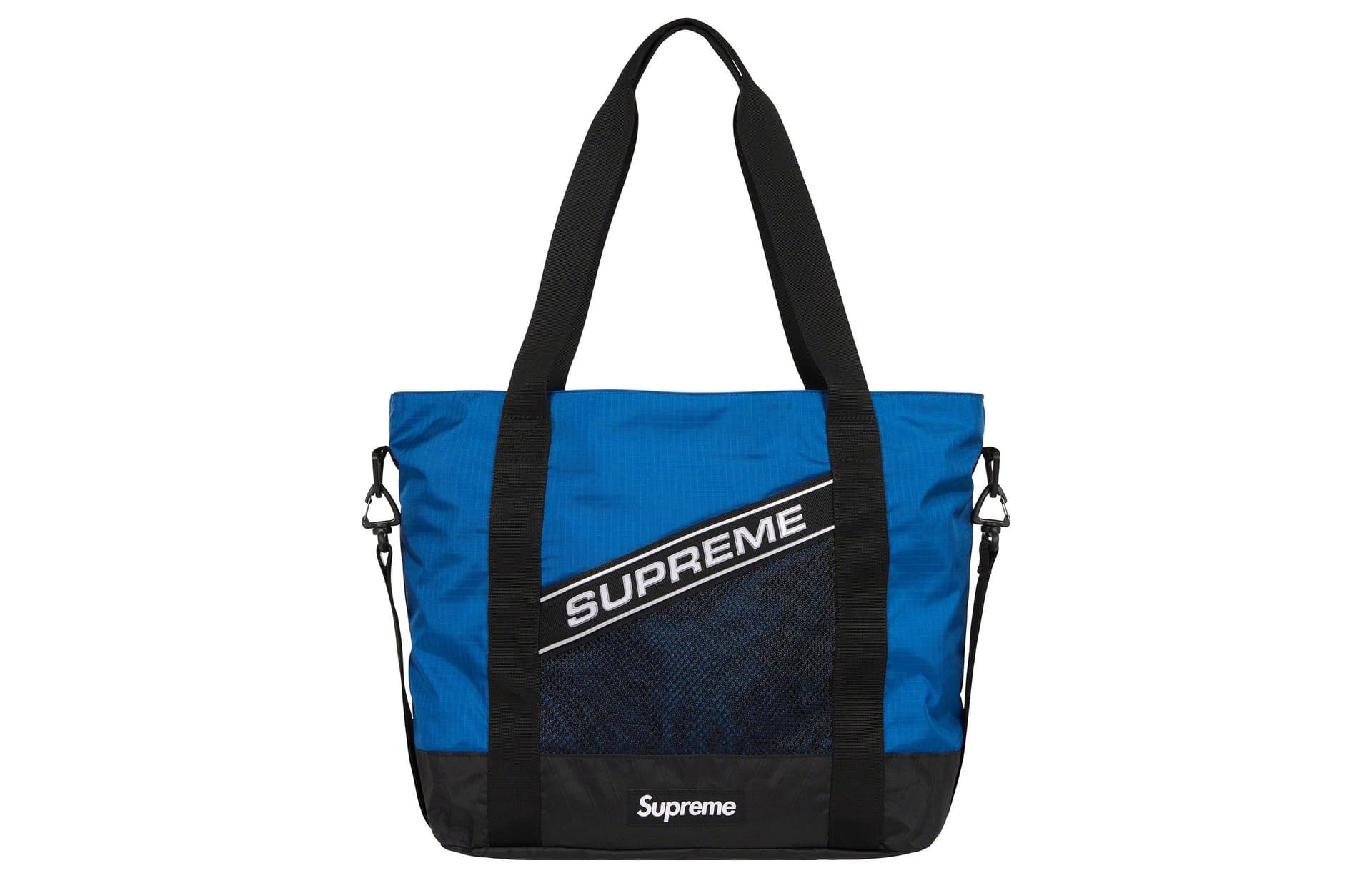 Мини-сумка Supreme Водонепроницаемая Нейлоновая Сумка-тоут Сумка для покупок Сумка Стандартная (Стандартная) Унисекс Синяя - изображение 1