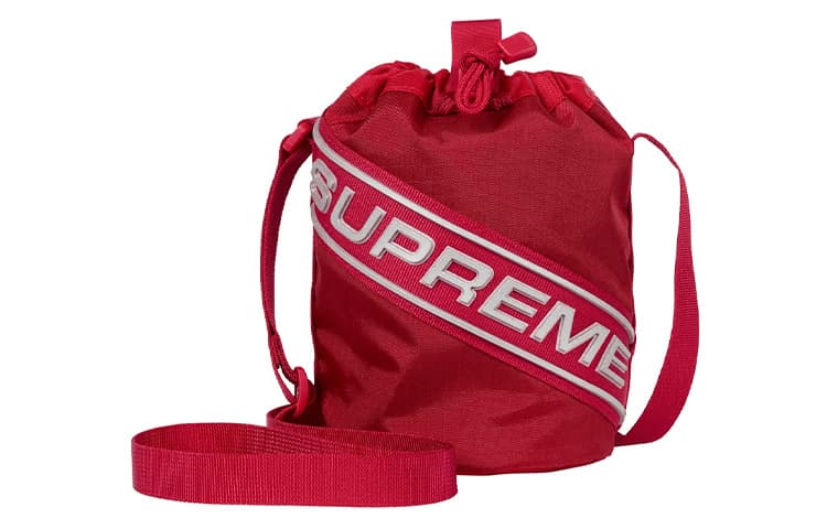 Сумка через плечо Supreme Водонепроницаемая Нейлоновая Сумка через плечо Маленькая Унисекс Красная - изображение 1