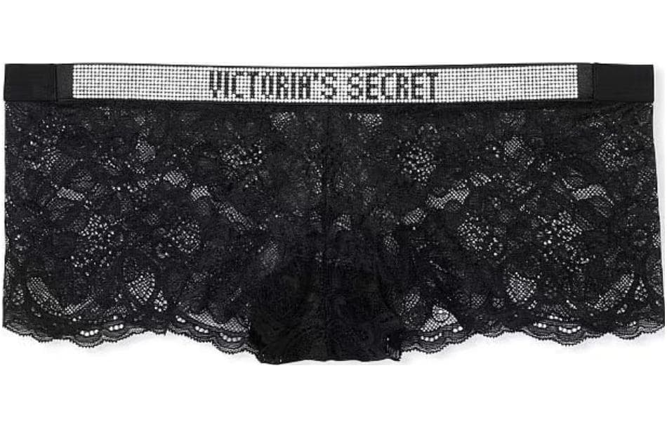 Трусы Victoria's Secret Черные Женские Боксер-шорты - изображение 1