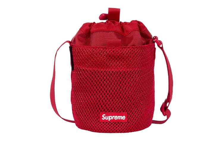 Сумка через плечо Supreme Водонепроницаемая Нейлоновая Сумка через плечо Маленькая Унисекс Красная - изображение 5