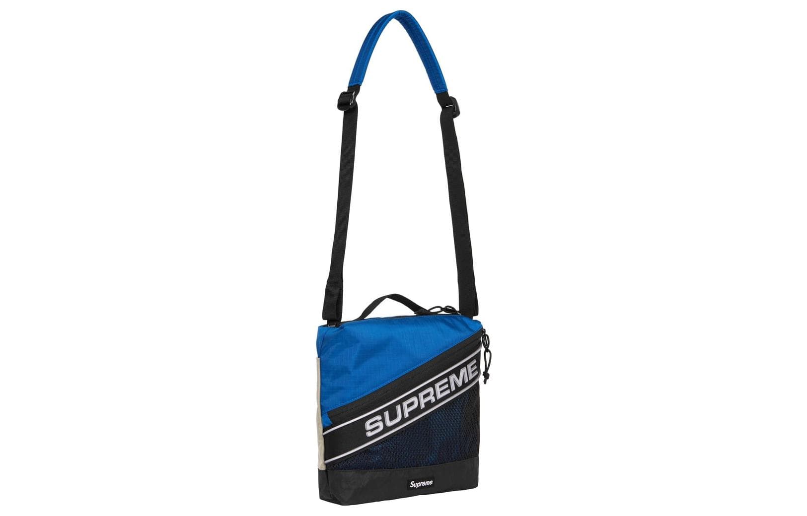 Мини-сумка Supreme FW23 Reflective Logo Shoulder Bag Blue - изображение 2
