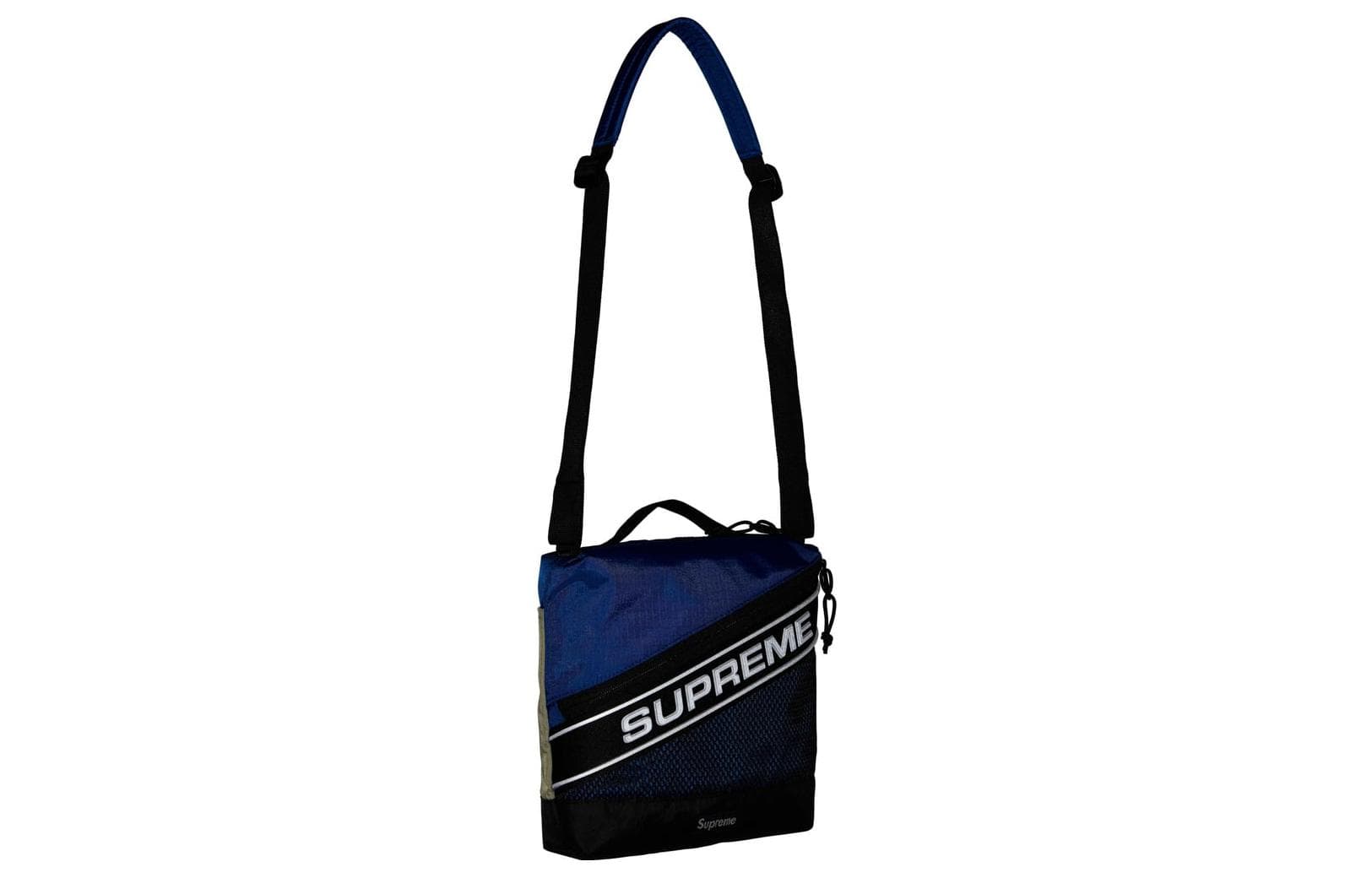 Мини-сумка Supreme FW23 Reflective Logo Shoulder Bag Blue - изображение 4
