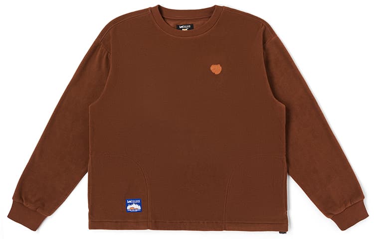 Кофта Lee FW23 Fleece Sweatshirt Brown - изображение 2