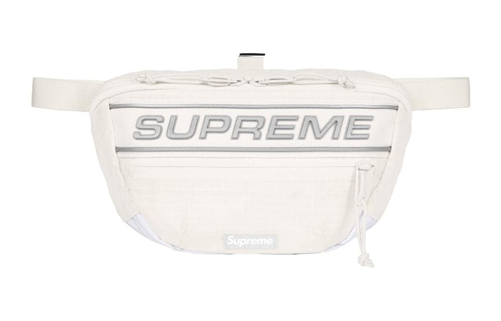 Поясная сумка Supreme Нейлоновая сумка через плечо поясная сумка (бандана) стандартная унисекс белая - изображение 1