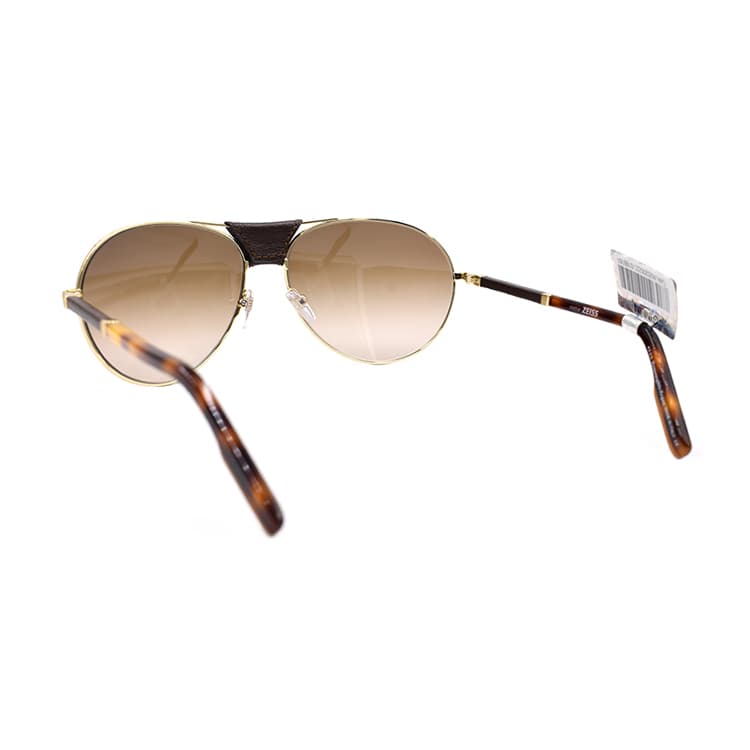 Солнцезащитные очки Ermenegildo Zegna Modern Aviator with Zeiss Lenses Сплав Авиатор Солнцезащитные очки Мужской Ярко-золотой - изображение 3