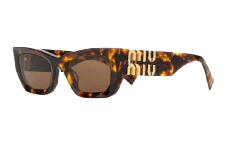 Солнцезащитные очки Miu Miu Logo Acetate Sunglasses Brown - изображение 1