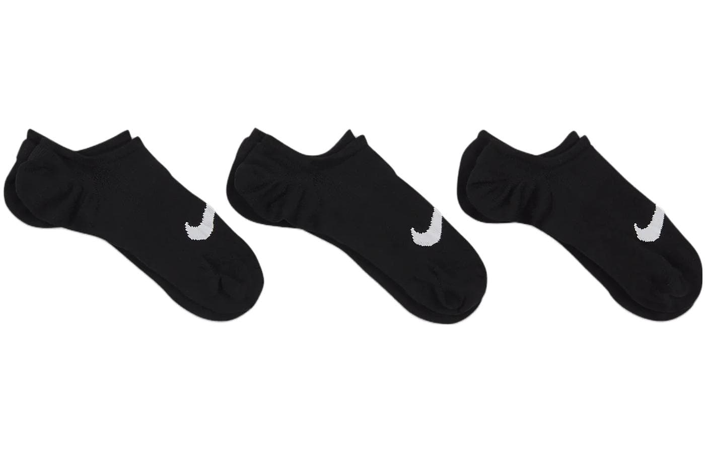 Низкие носки Nike женские 3 упаковки черные - изображение 3